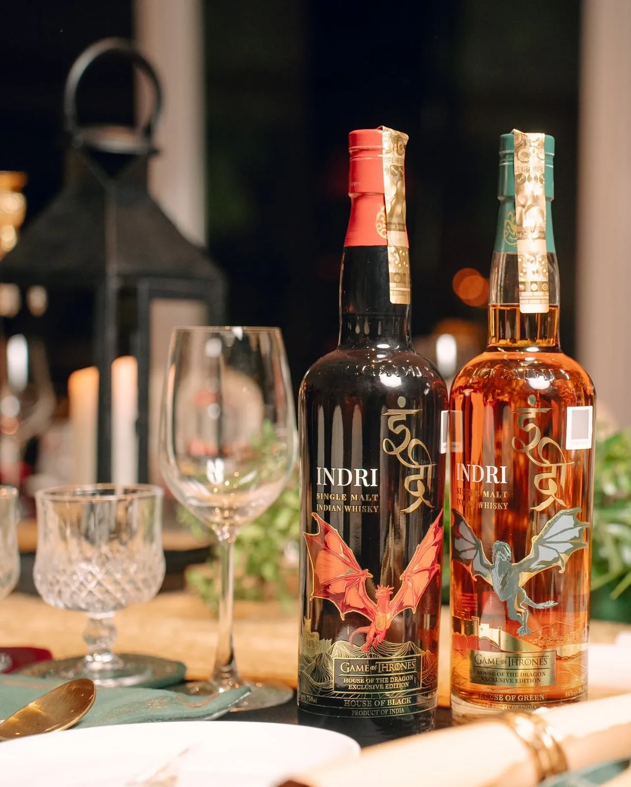 Indri Single Malt House of the Dragon bottles