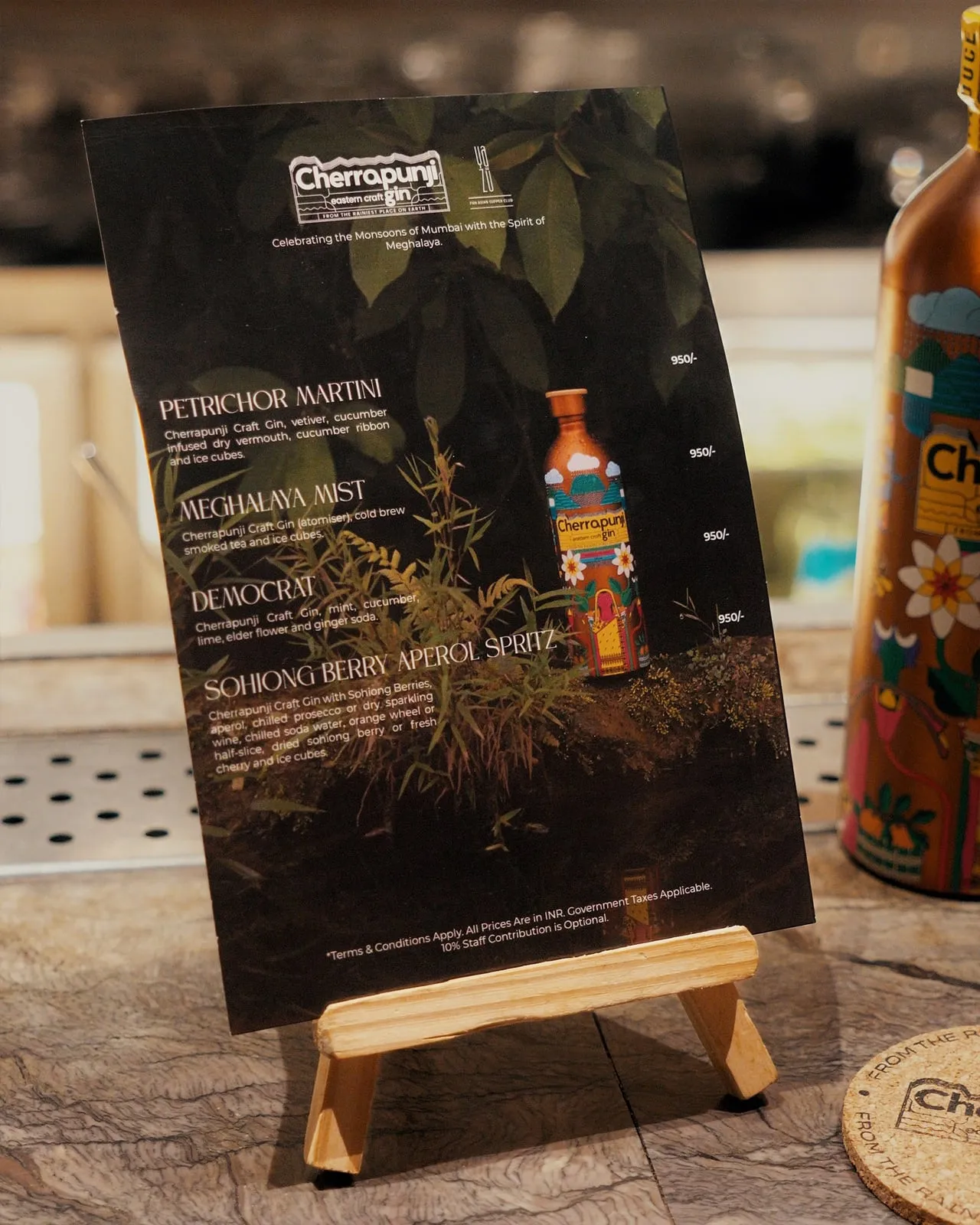 Cherrapunji Gin served during the takeover at Yazu